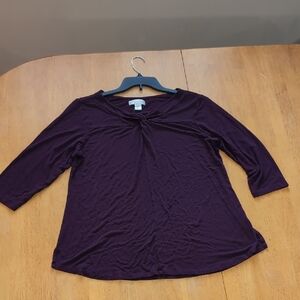Christopher & Banks Women's Purple Top